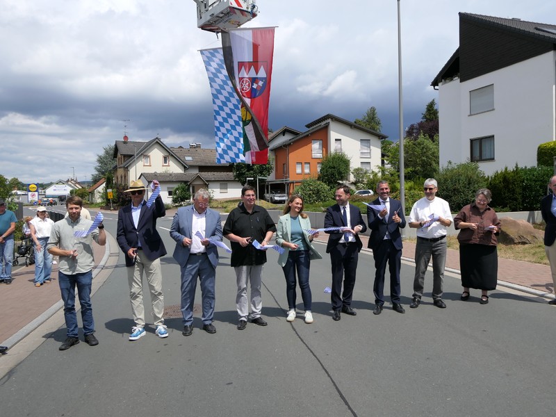 © Stimmkreisbüro Gerlach: Die Ortsdurchfahrt Schöllkrippen ist offiziell freigegeben