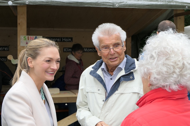 Landtagsabgeordnete Judith Gerlach im Gespräch